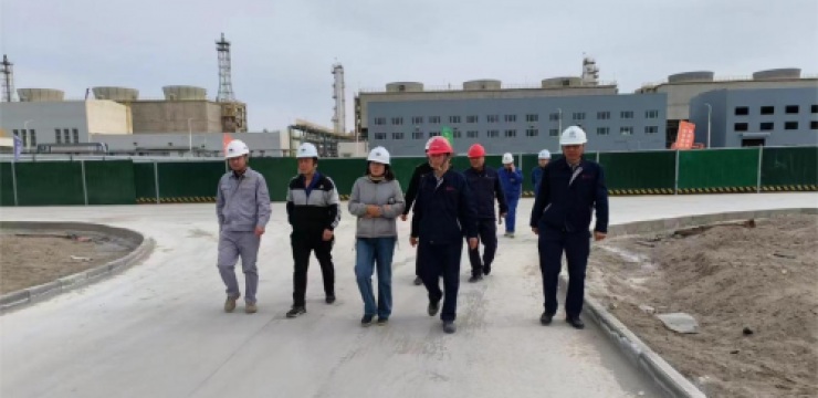 库尔勒市开发区规划建设局到新疆美克化工五期BDO项目检查安全生产工作